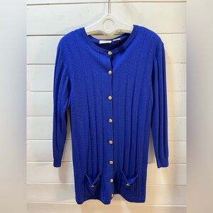 ❣️PORTS TRADEMARK DESIGNS – Long Wool Cardigan (L)